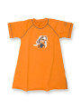 Kurt Cobain-babykjole orange – 100 % organisk bomuld
