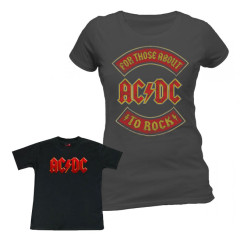 Duo-rocksæt | AC/DC Mors T-shirt & T-shirt til baby
