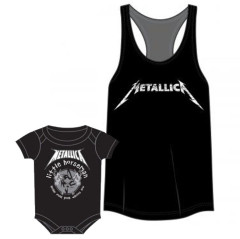 Duo-rocksæt | Metallica-tanktop til mødre & Metallica-babybody