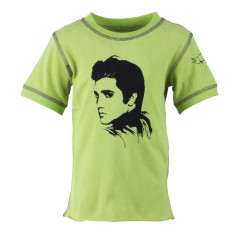 Elvis Presley T-shirt til børn | Lime – 100 % organisk bomuld
