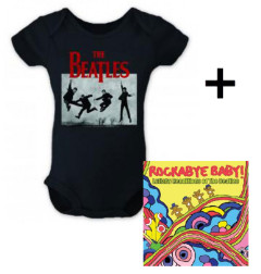 Gavesæt Beatles Jump-babybody & Rockabyebaby-cd