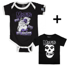 Gavesæt Misfits Cry Cry-babybody & T-shirt til baby