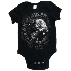 Iron Maiden baby romper Number of the Beast