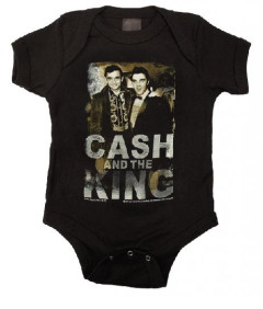Johnny Cash baby romper Cash and the King