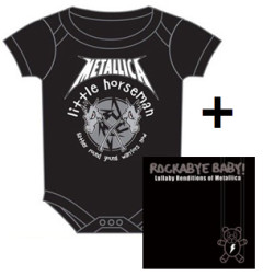 Gavesæt Metallica Little Horseman-babybody & Rockabyebaby-cd