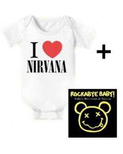 Gavesæt Nirvana Love-babybody & Nirvana Rockabyebaby-cd