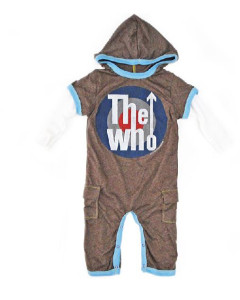 The Who baby romper Rowdy Sprout: Hollywood Must-have hooded romper