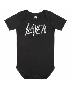 Slayer bodysuit til baby Sort - (Hvidt logo)