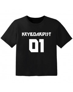 Rock T-shirt til børn keyboardist 01