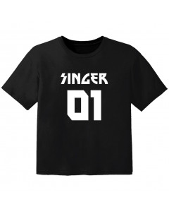Rock T-shirt til børn singer 01