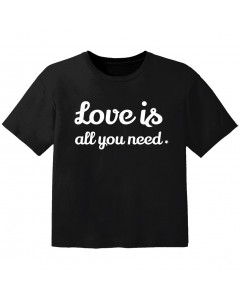 Rock T-shirt til børn love is all you need