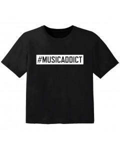 Rock T-shirt til børn #musicaddict