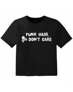 Rock T-shirt til børn Punk hair don't care
